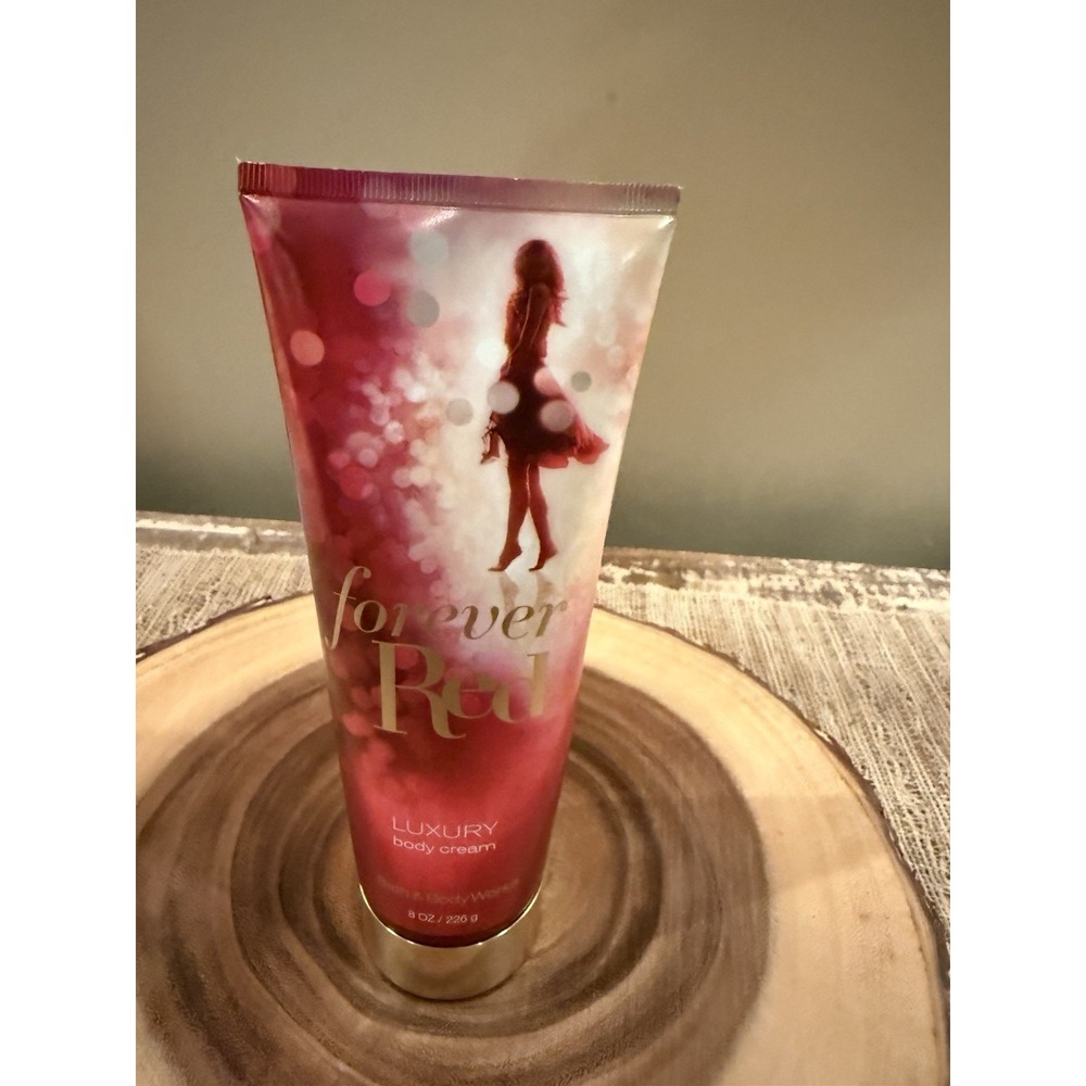 NEW BATH & BODY WORKS FOREVER RED LUXURY BODY CREAM LOTION HAND 8 OZ RETIRED